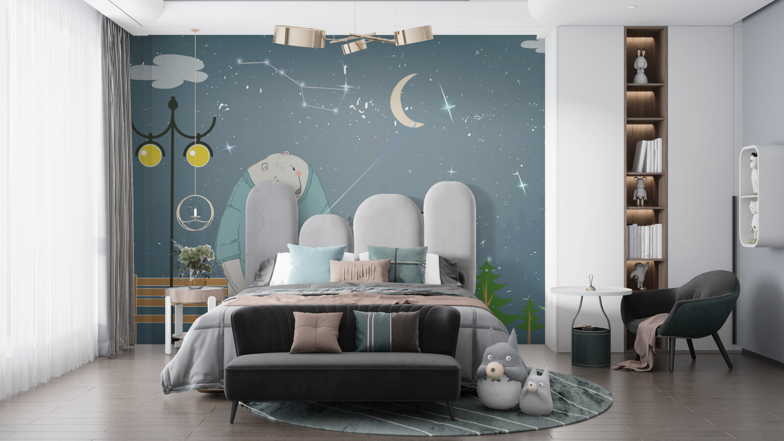 Fototapeta večerná prechádzka okolo miškina