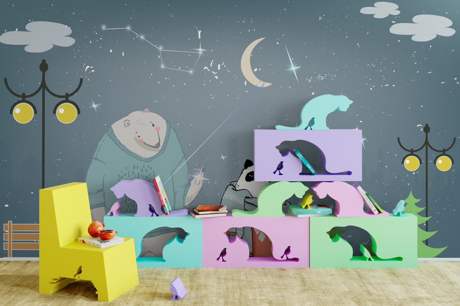 Fototapeta večerná prechádzka okolo miškina