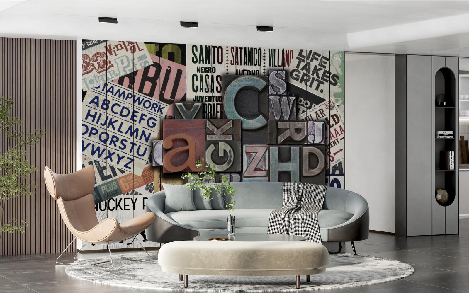 Fototapeta nápisy rôznych foriem