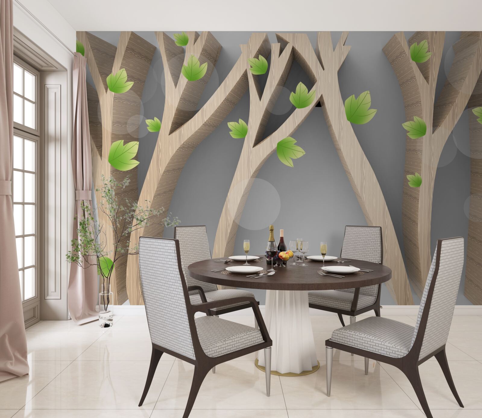 Fototapeta abstraktný listnatý les