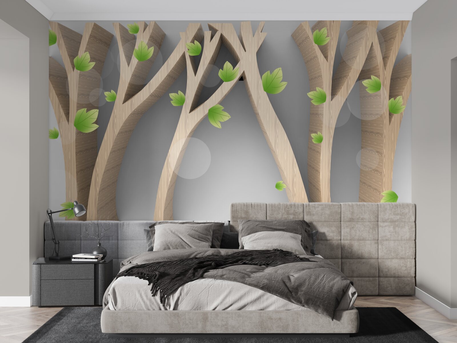 Fototapeta abstraktný listnatý les