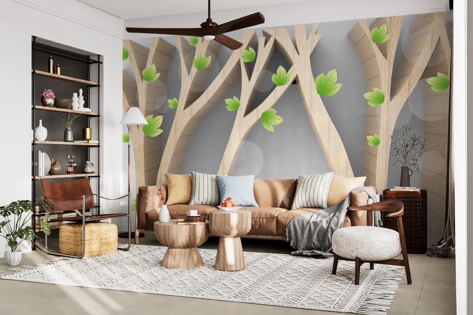 Fototapeta abstraktný listnatý les