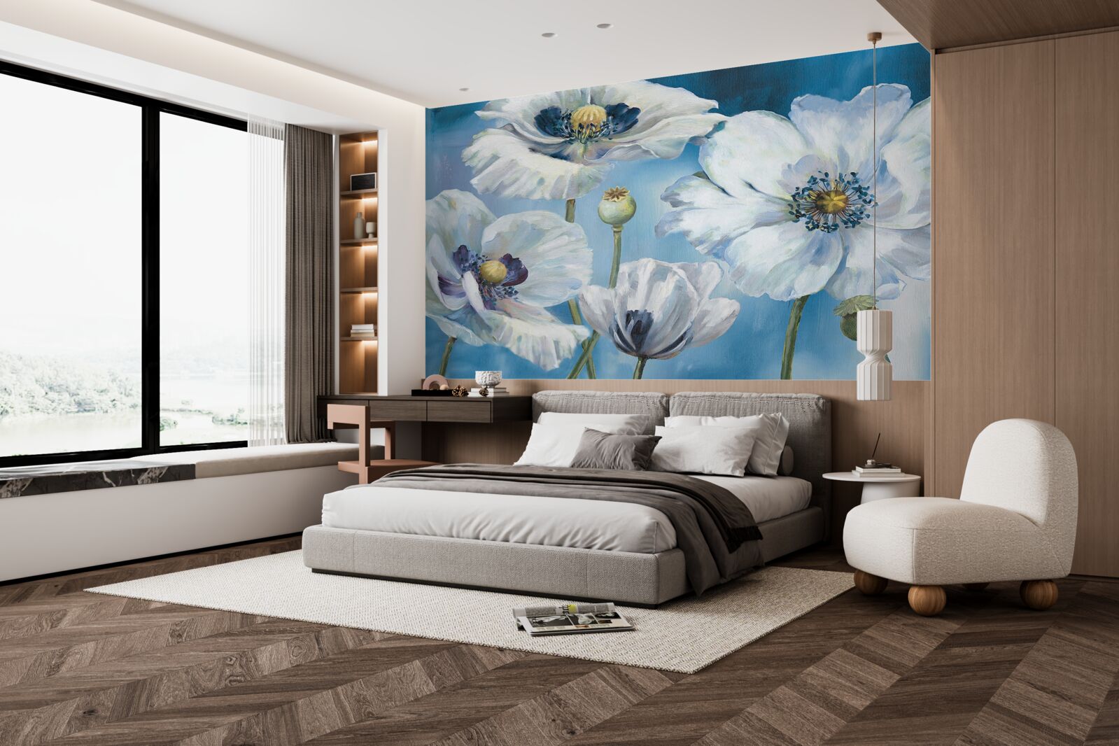 Fototapeta obrovské biele maky