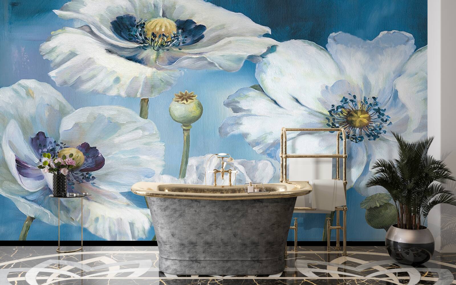 Fototapeta obrovské biele maky