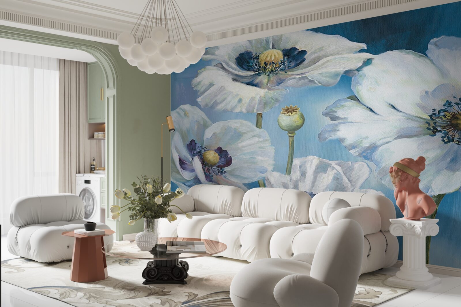 Fototapeta obrovské biele maky