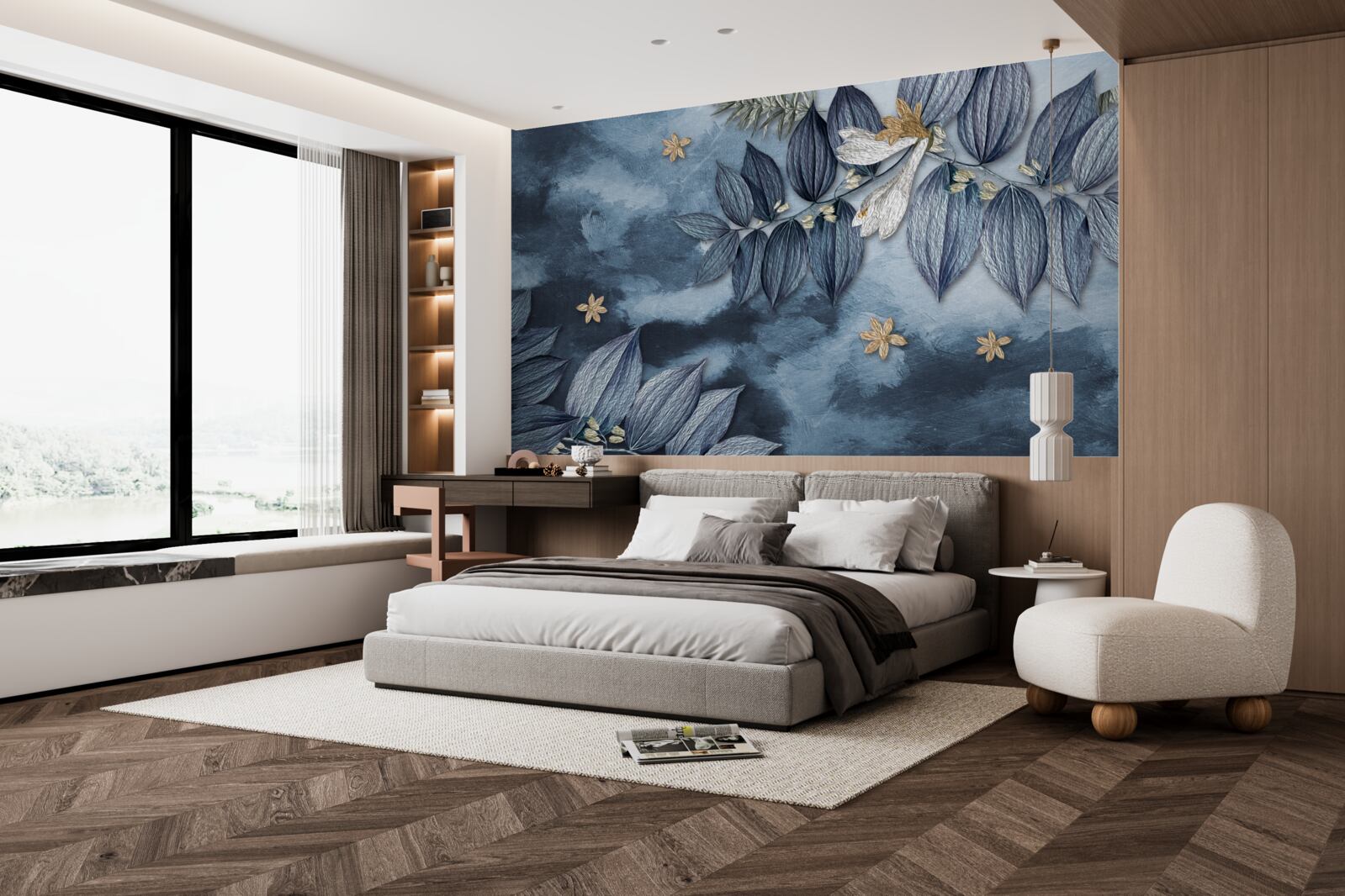 Fototapeta noc s mrakmi v tropickom lese