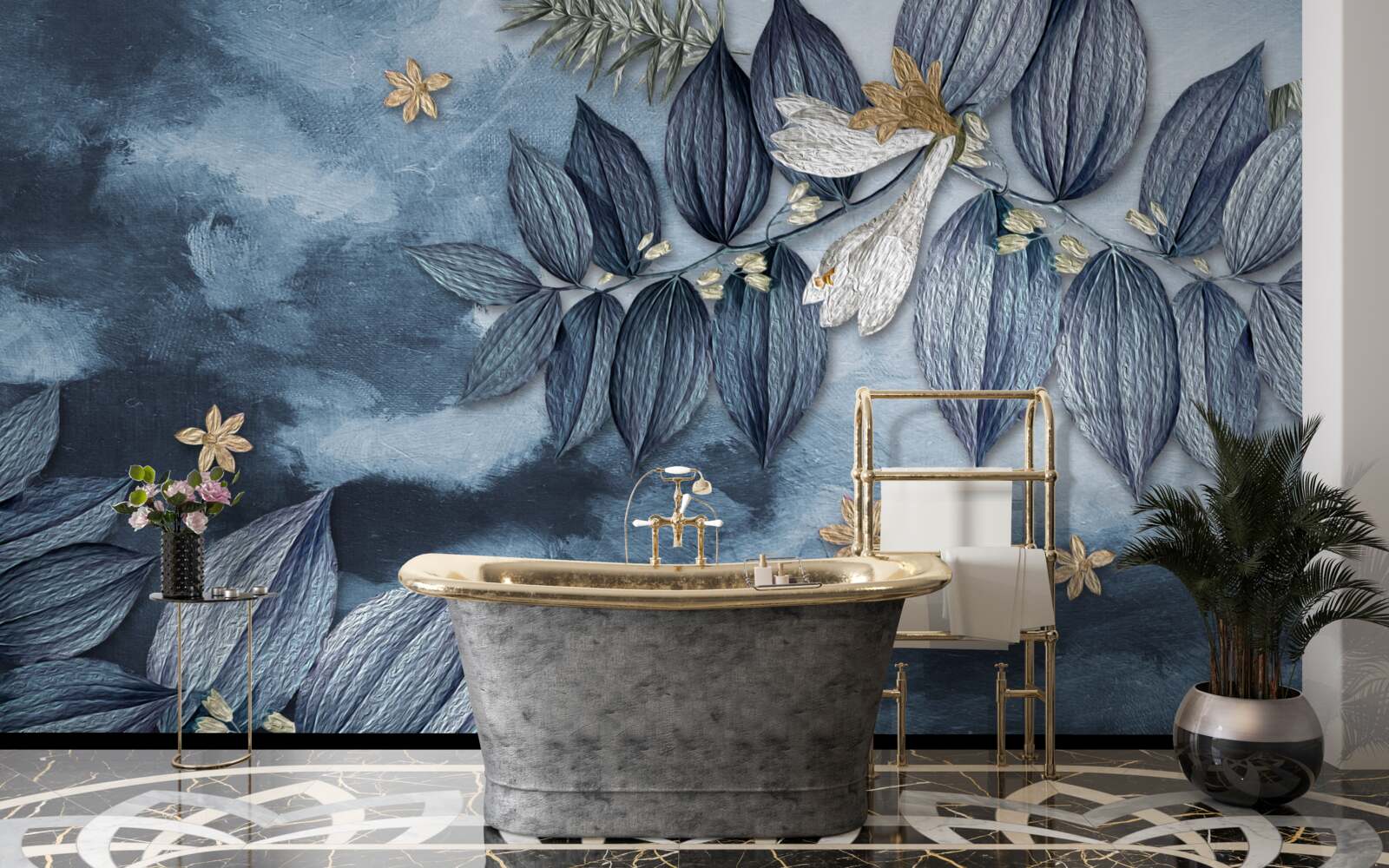 Fototapeta noc s mrakmi v tropickom lese