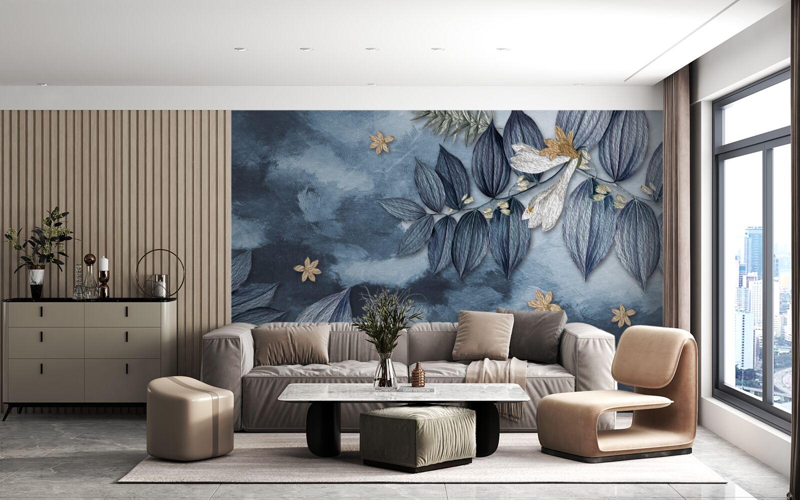 Fototapeta noc s mrakmi v tropickom lese