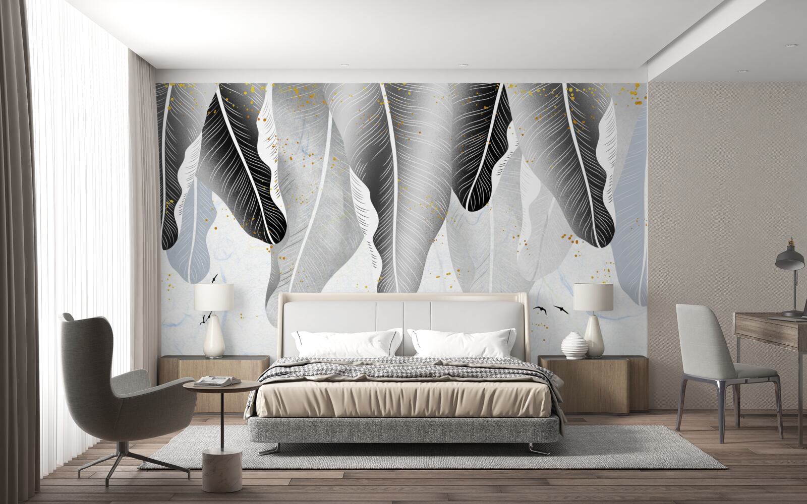 Fototapeta diagram s tropickými prvkami