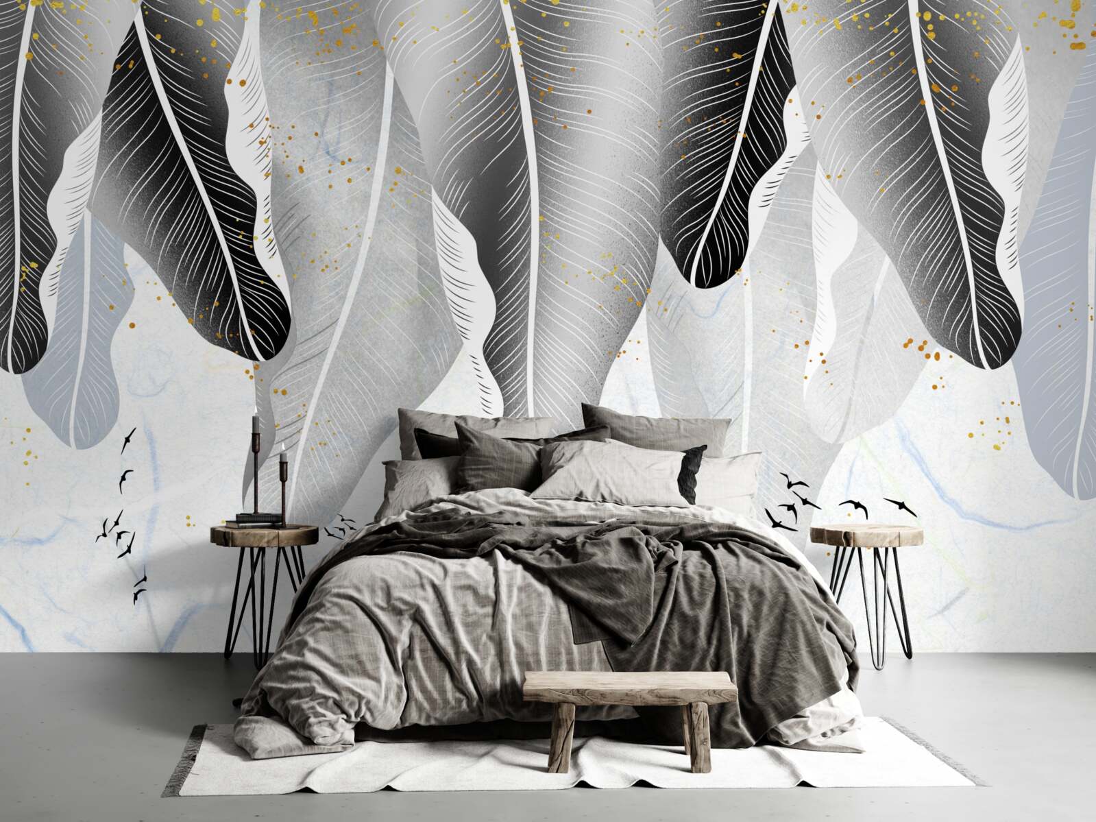 Fototapeta diagram s tropickými prvkami