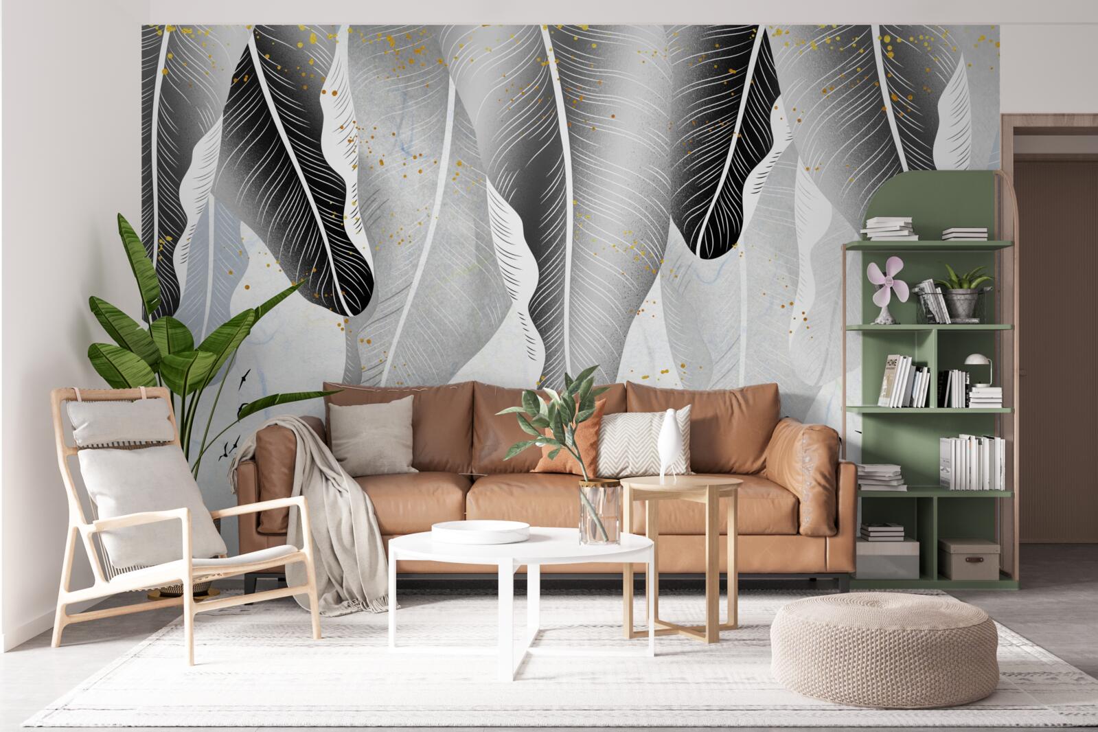 Fototapeta diagram s tropickými prvkami