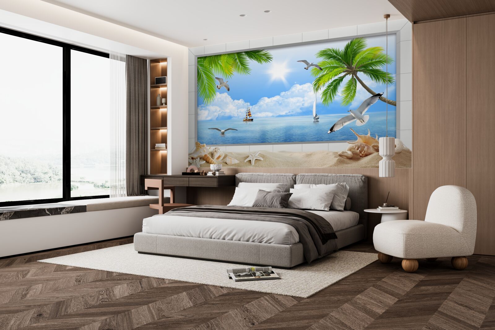 Fototapeta lode na pokojnom mori