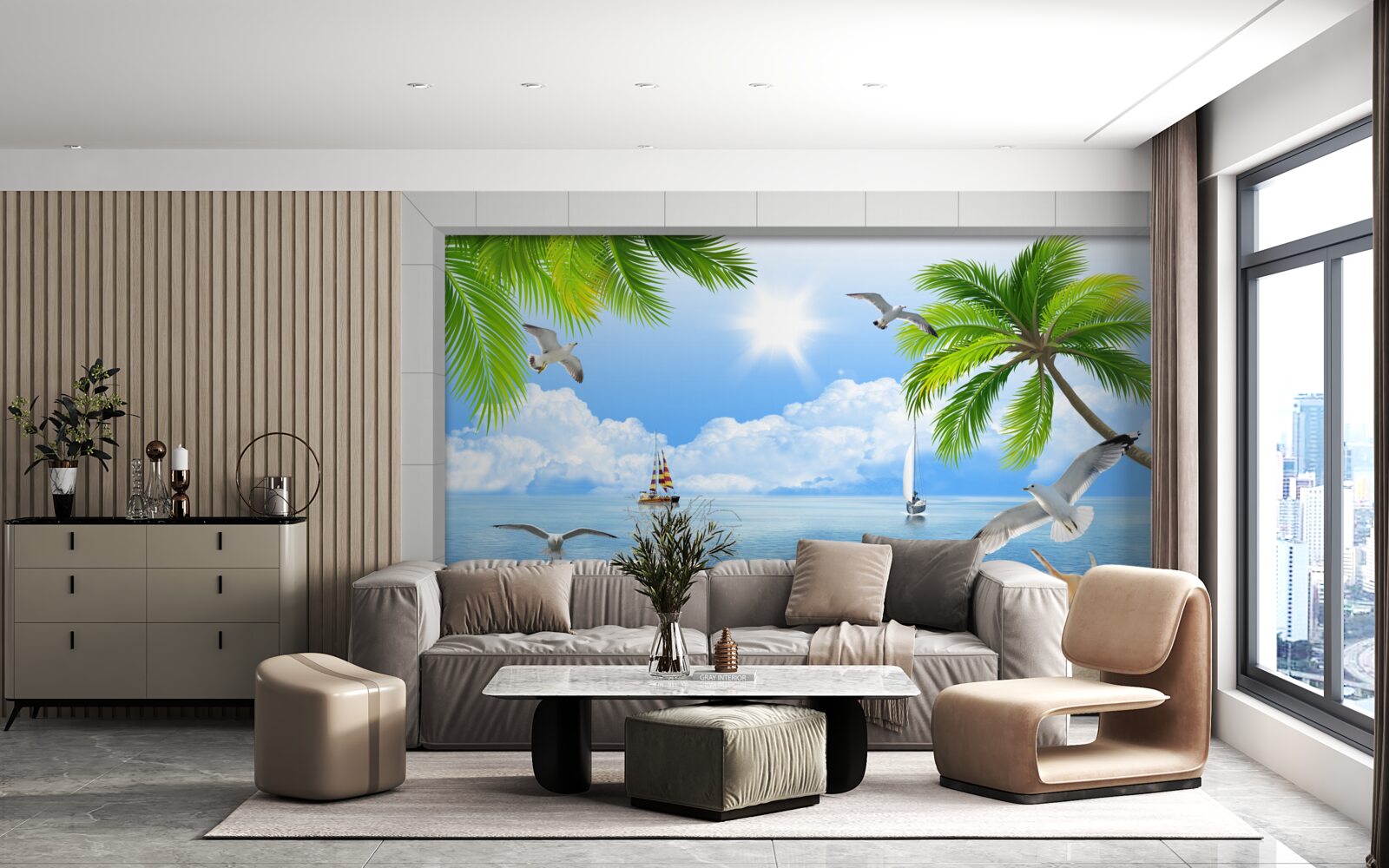 Fototapeta lode na pokojnom mori