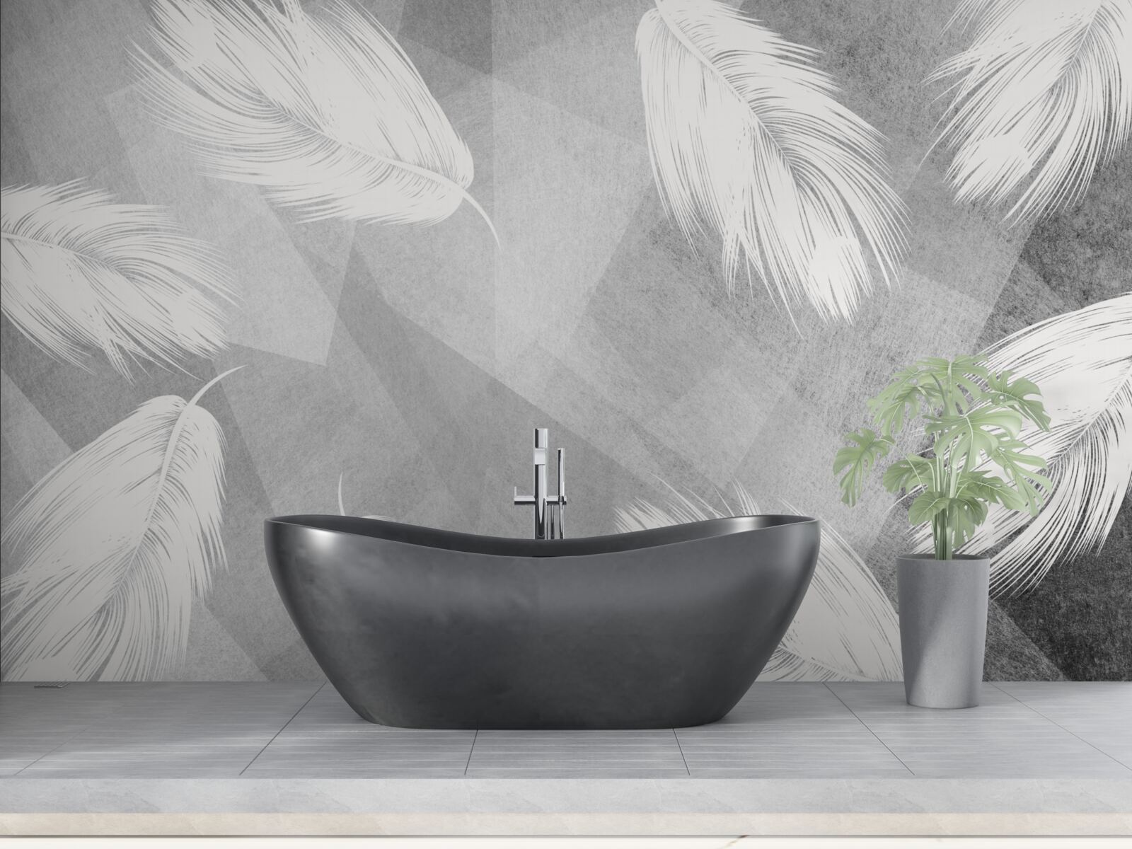 Fototapeta mäkké, snehovo biele páperie