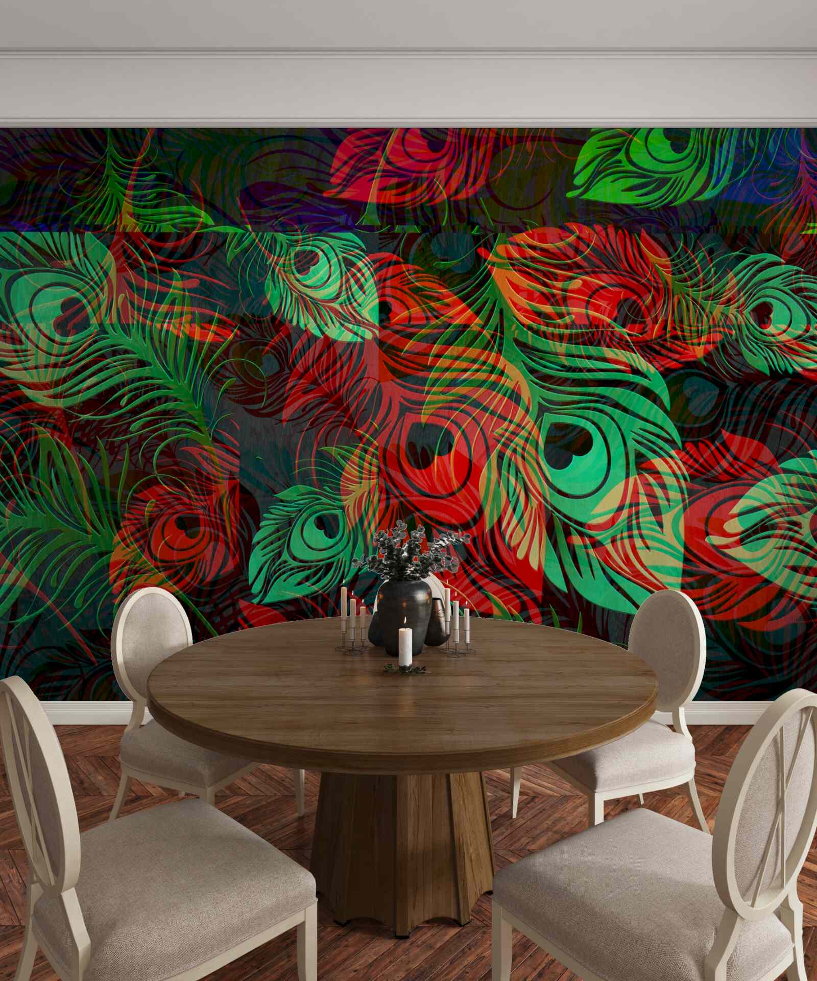 Fototapeta zlaté pierka neuveriteľnej krásy