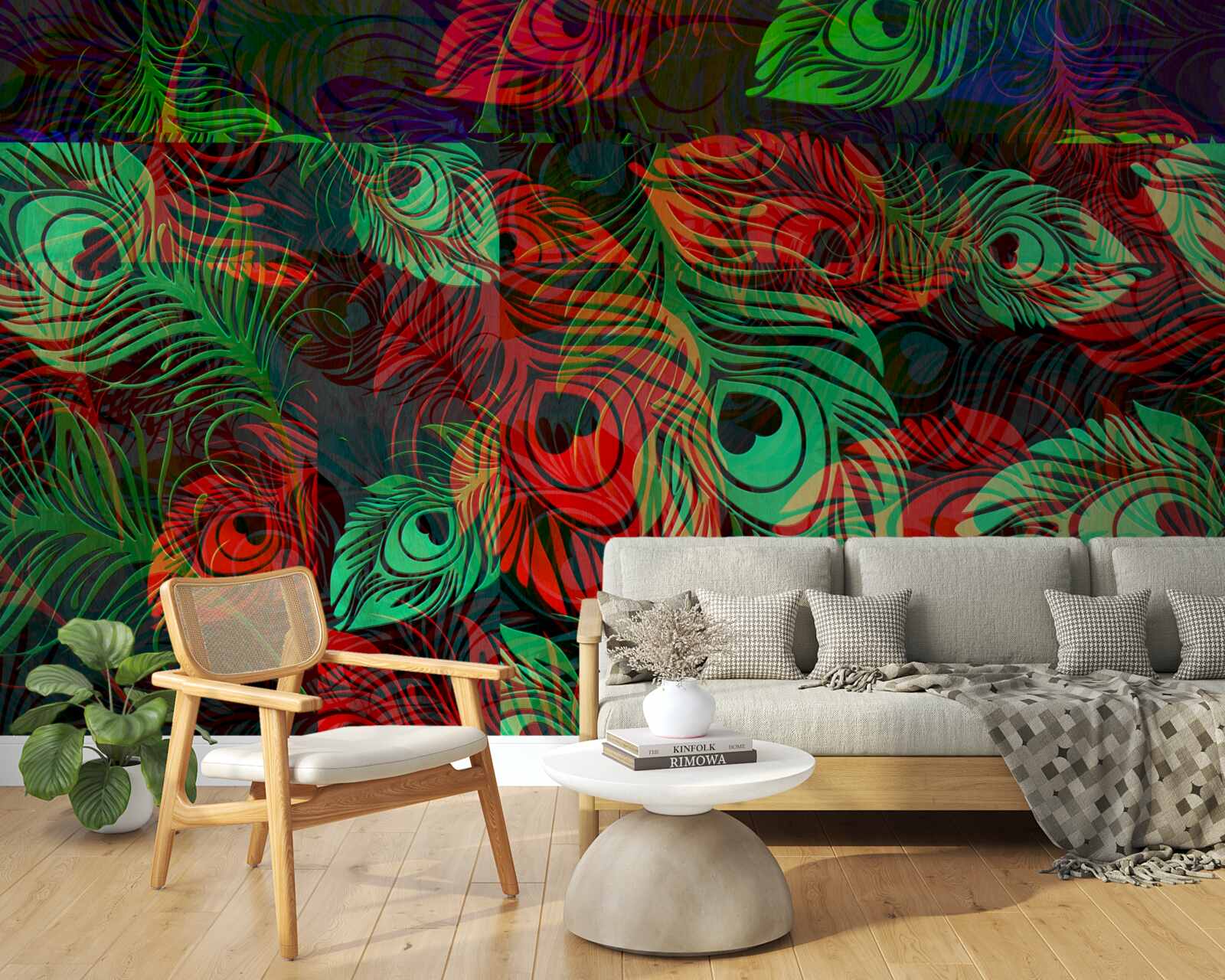 Fototapeta zlaté pierka neuveriteľnej krásy