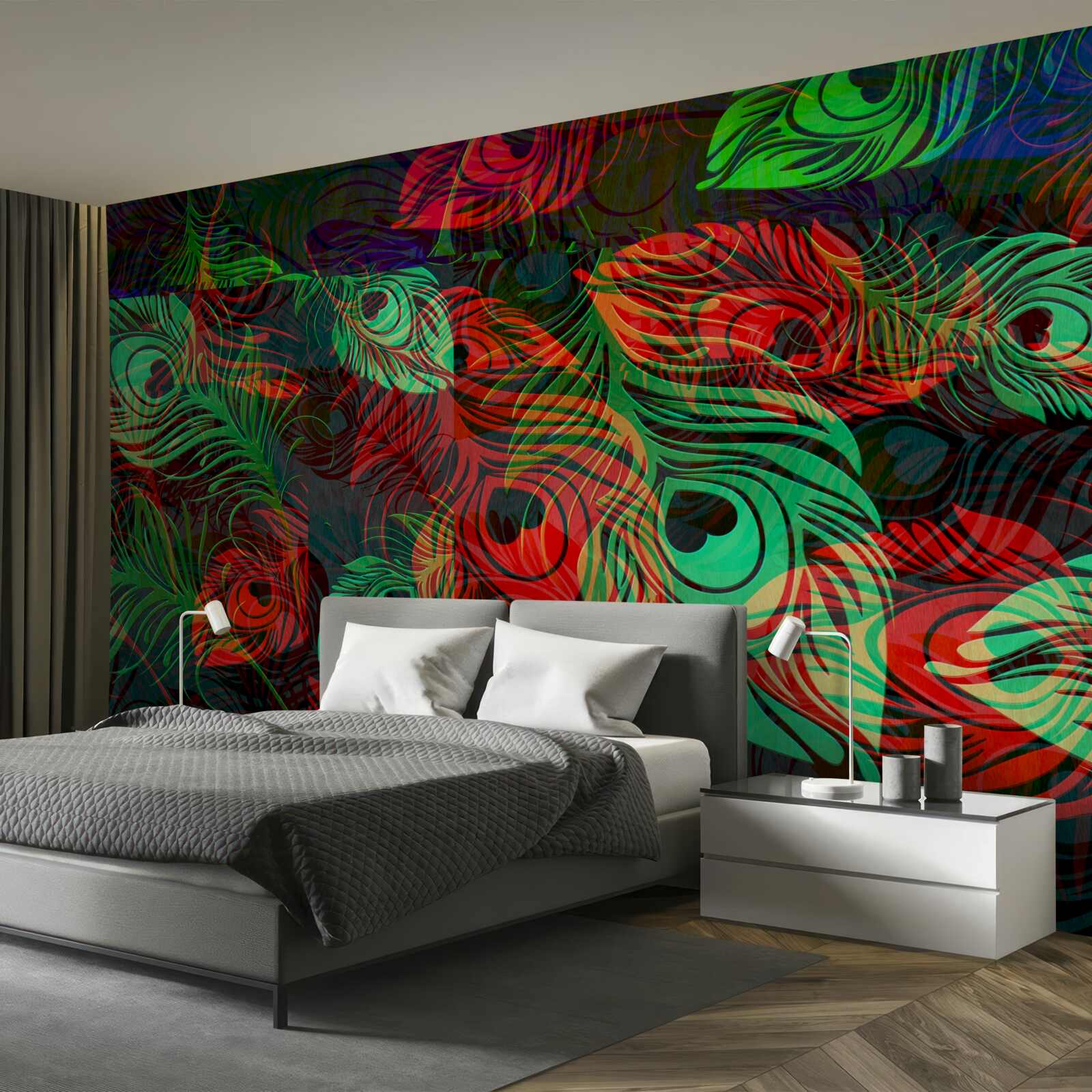 Fototapeta zlaté pierka neuveriteľnej krásy