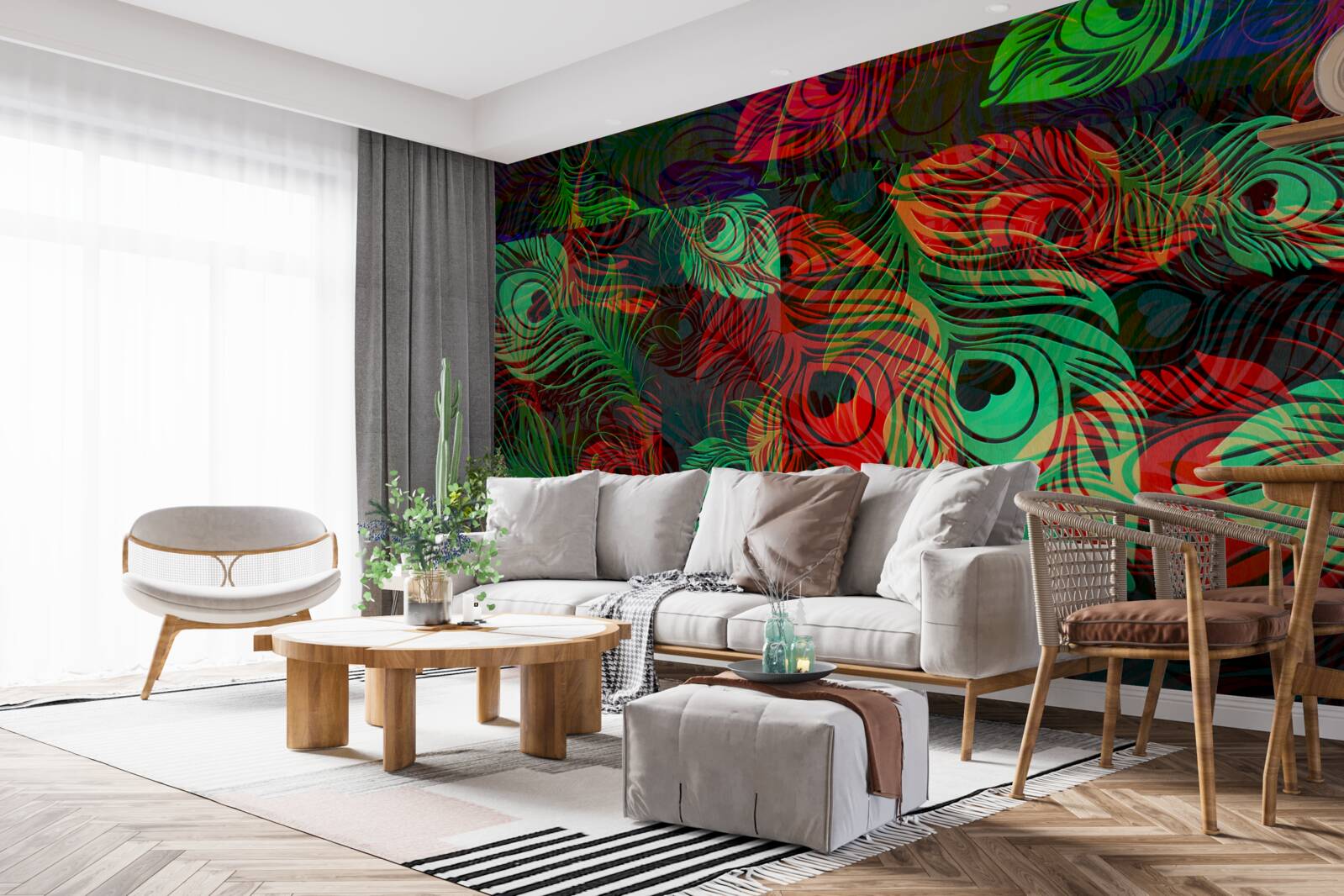 Fototapeta zlaté pierka neuveriteľnej krásy