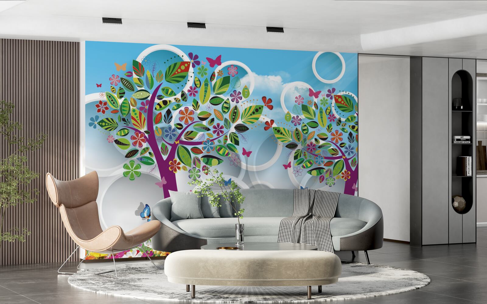 Fototapeta trochu letnej farby na listoch