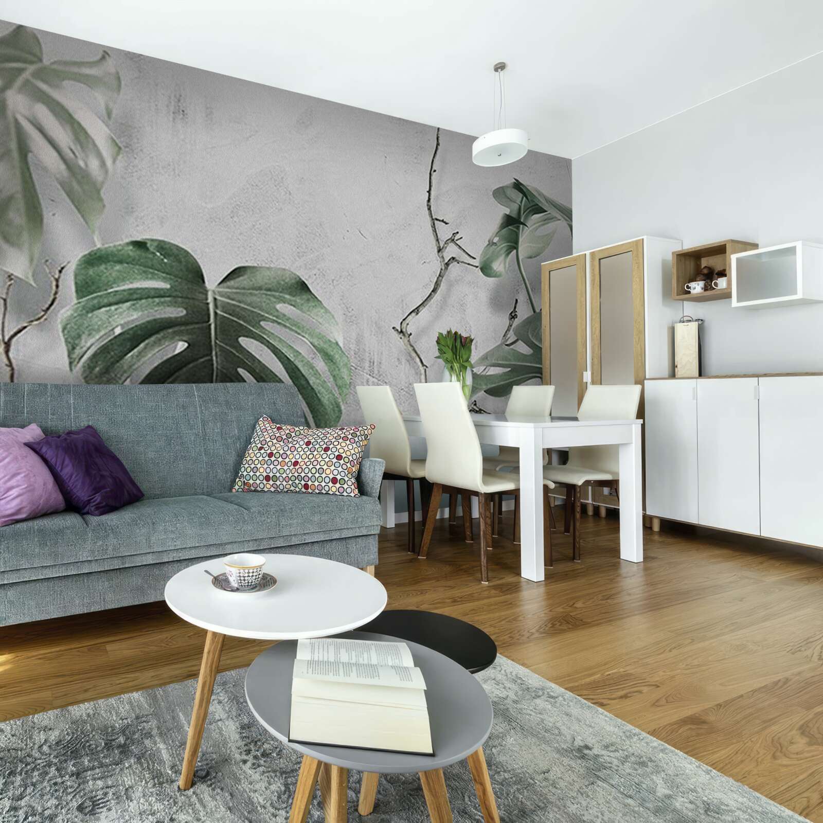 Fototapeta zelené listy monstery sú veľké