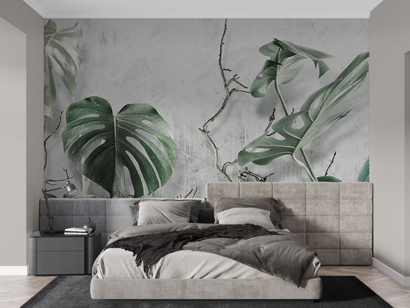 Fototapeta zelené listy monstery sú veľké