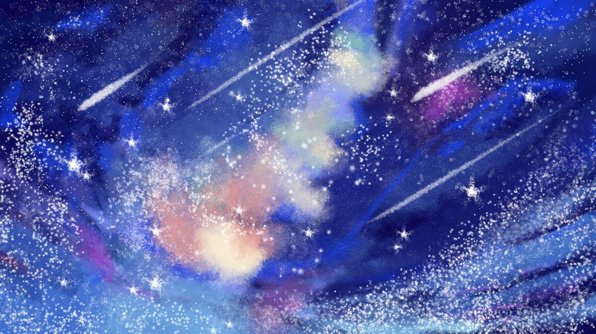 Fototapeta modrá nočná obloha