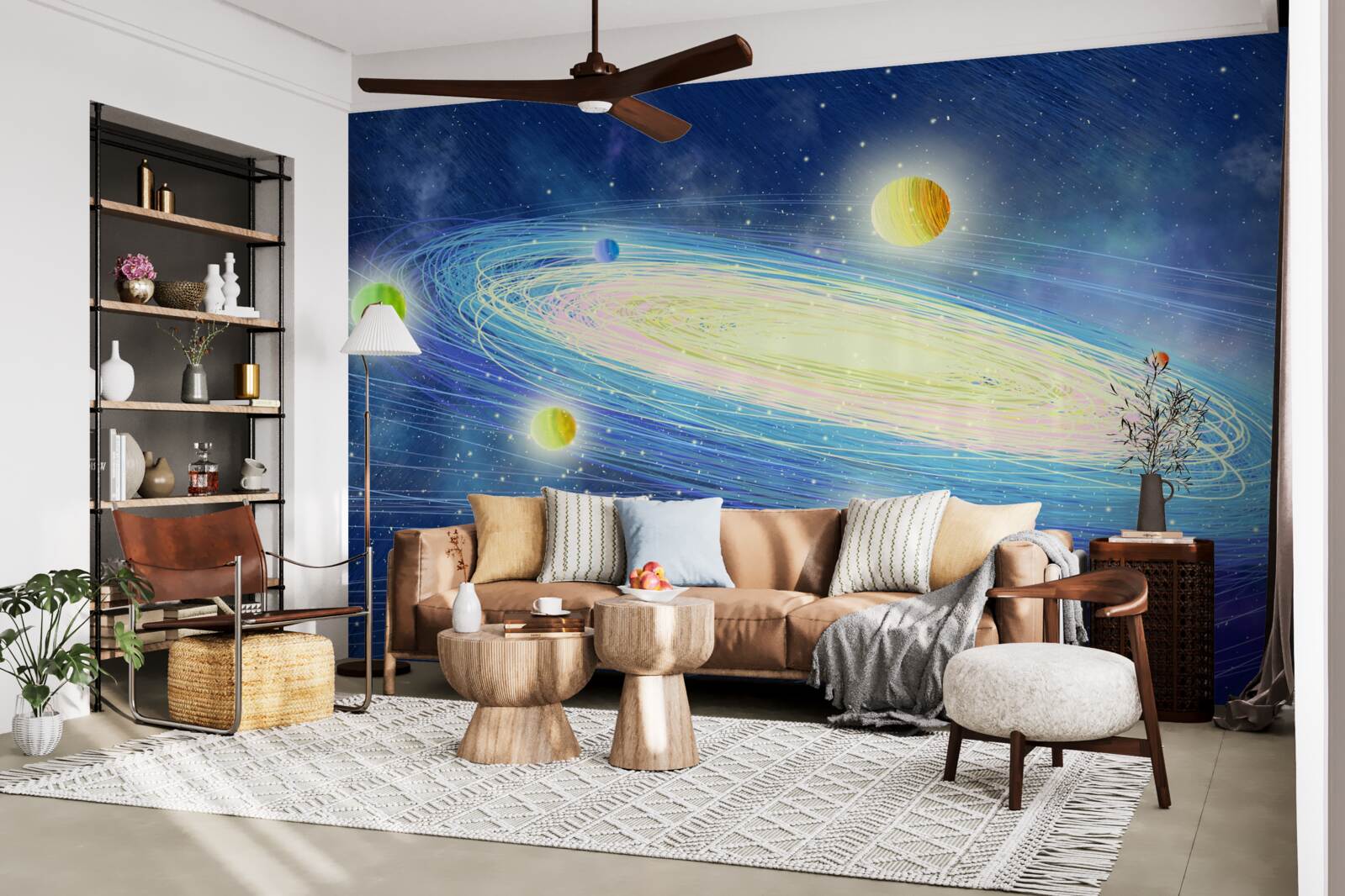 Fototapeta revolúcia planét okolo hviezdy, ktorú nazývame slnko