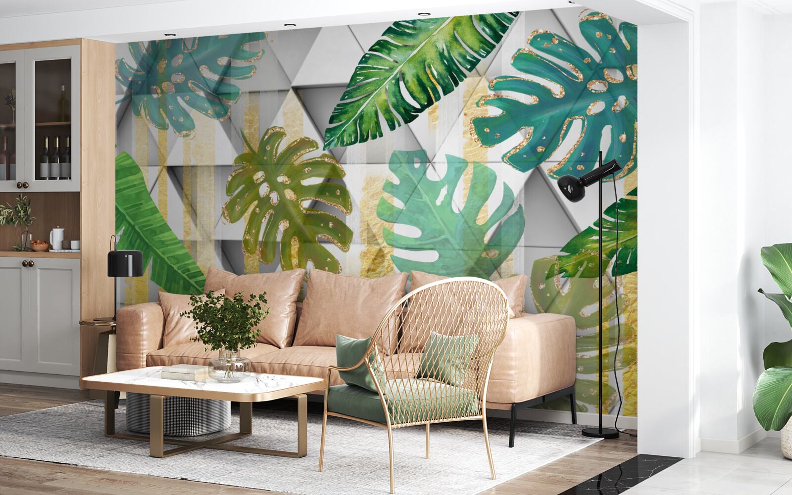 Fototapeta rozmanitosť tropických listov