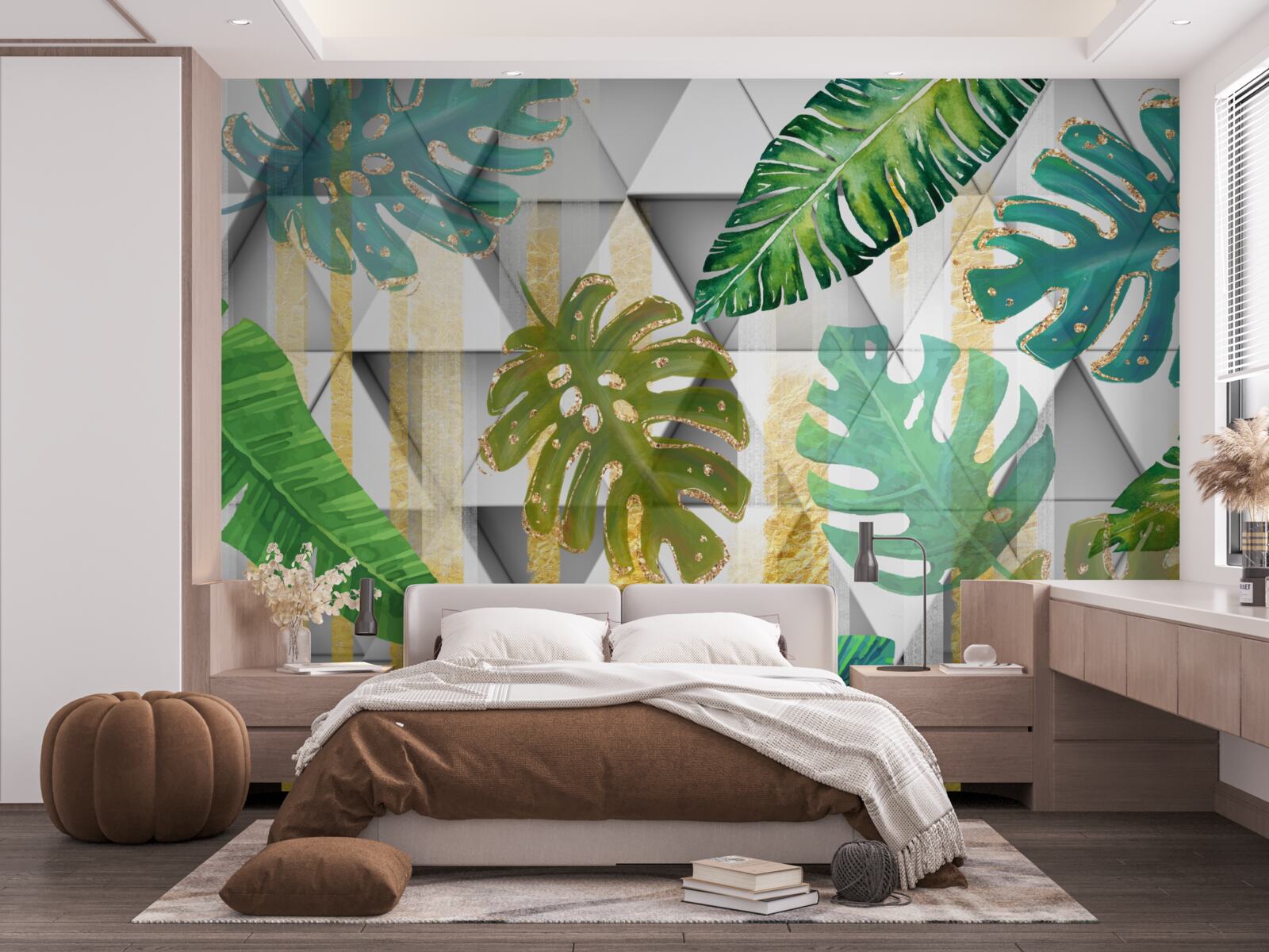 Fototapeta rozmanitosť tropických listov