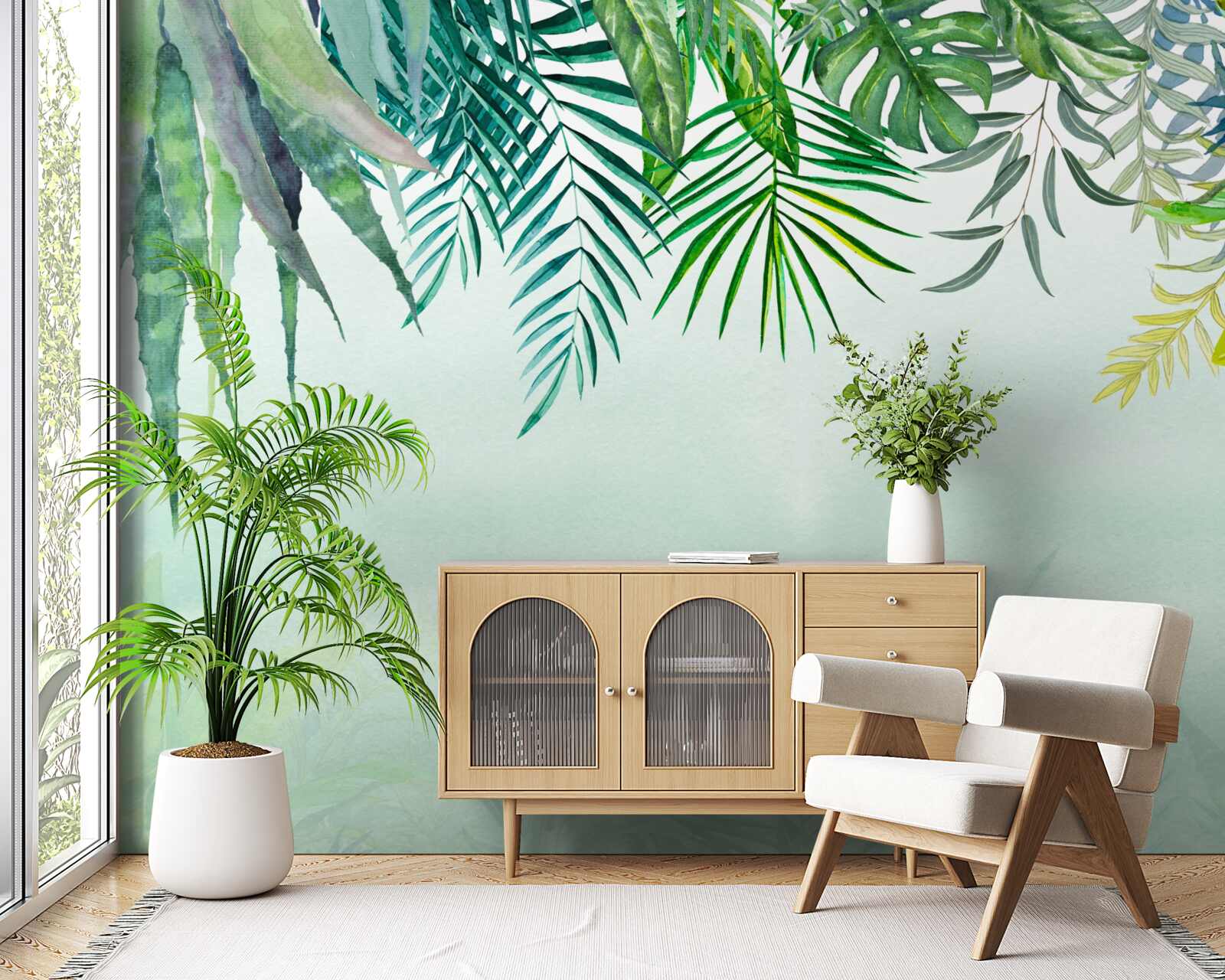 Fototapeta ranná hmla v tropickej zeleni