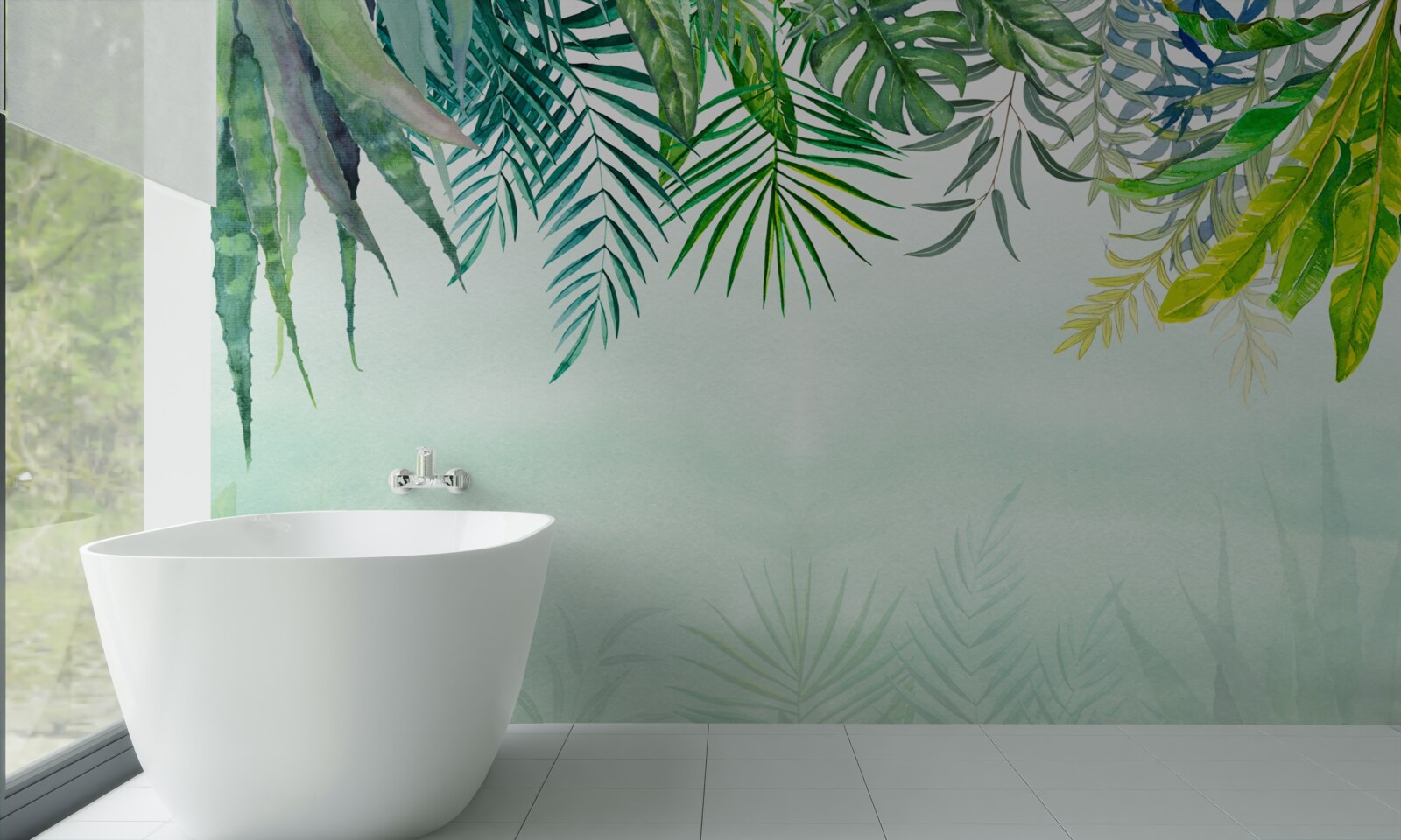 Fototapeta ranná hmla v tropickej zeleni