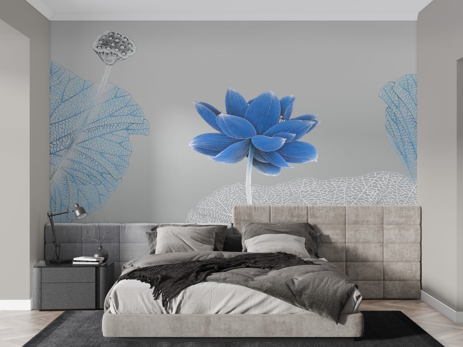 Fototapeta modrý sklenený kvet