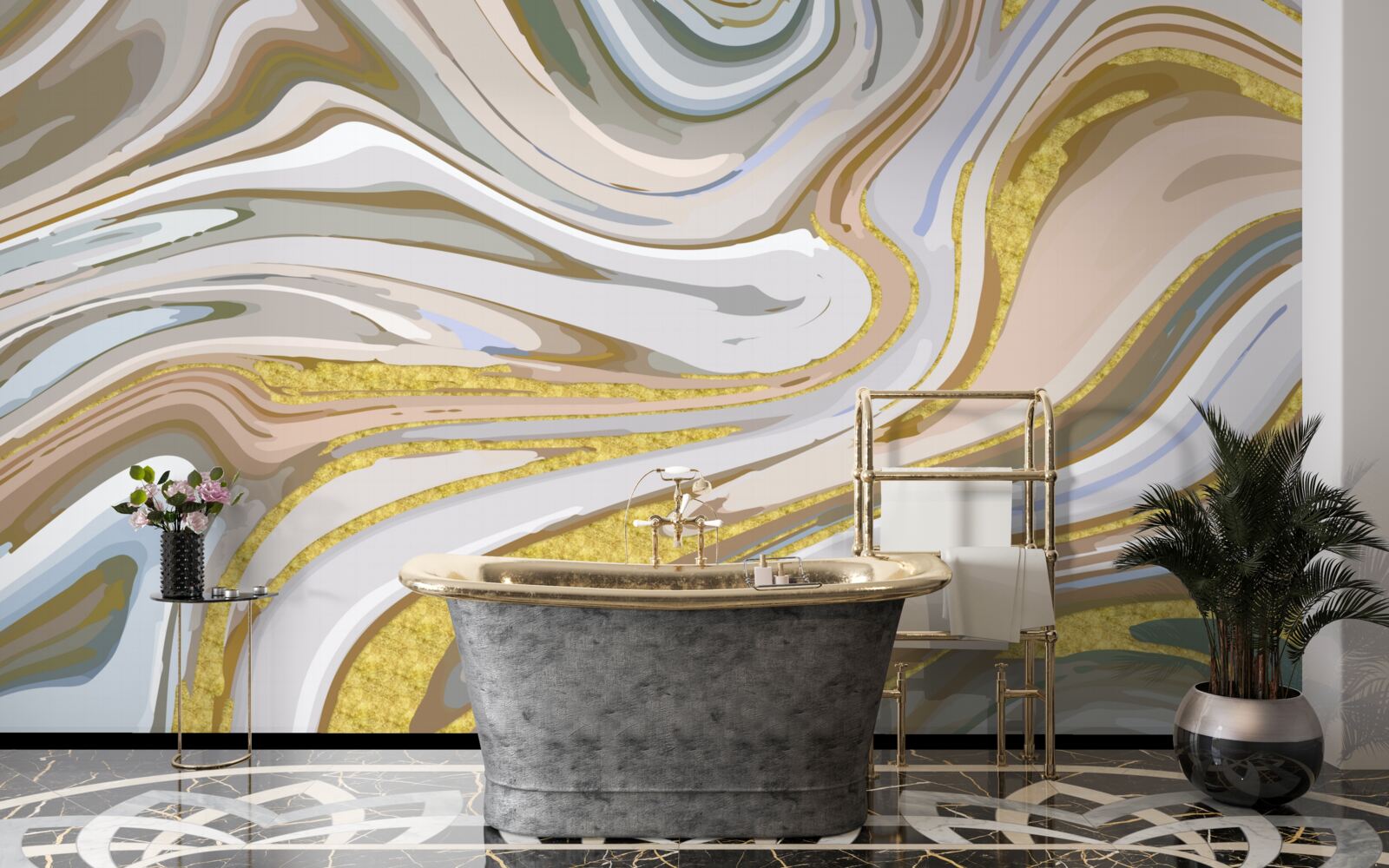 Fototapeta Zrnká piesku sa spájajú počas búrky