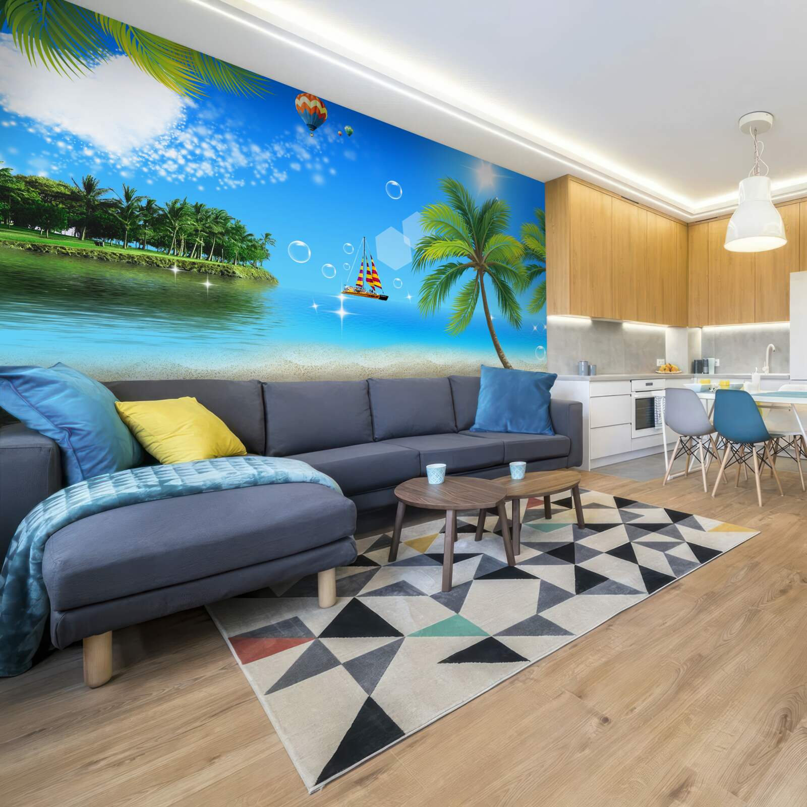 Fototapeta výhľad na more a pobrežie