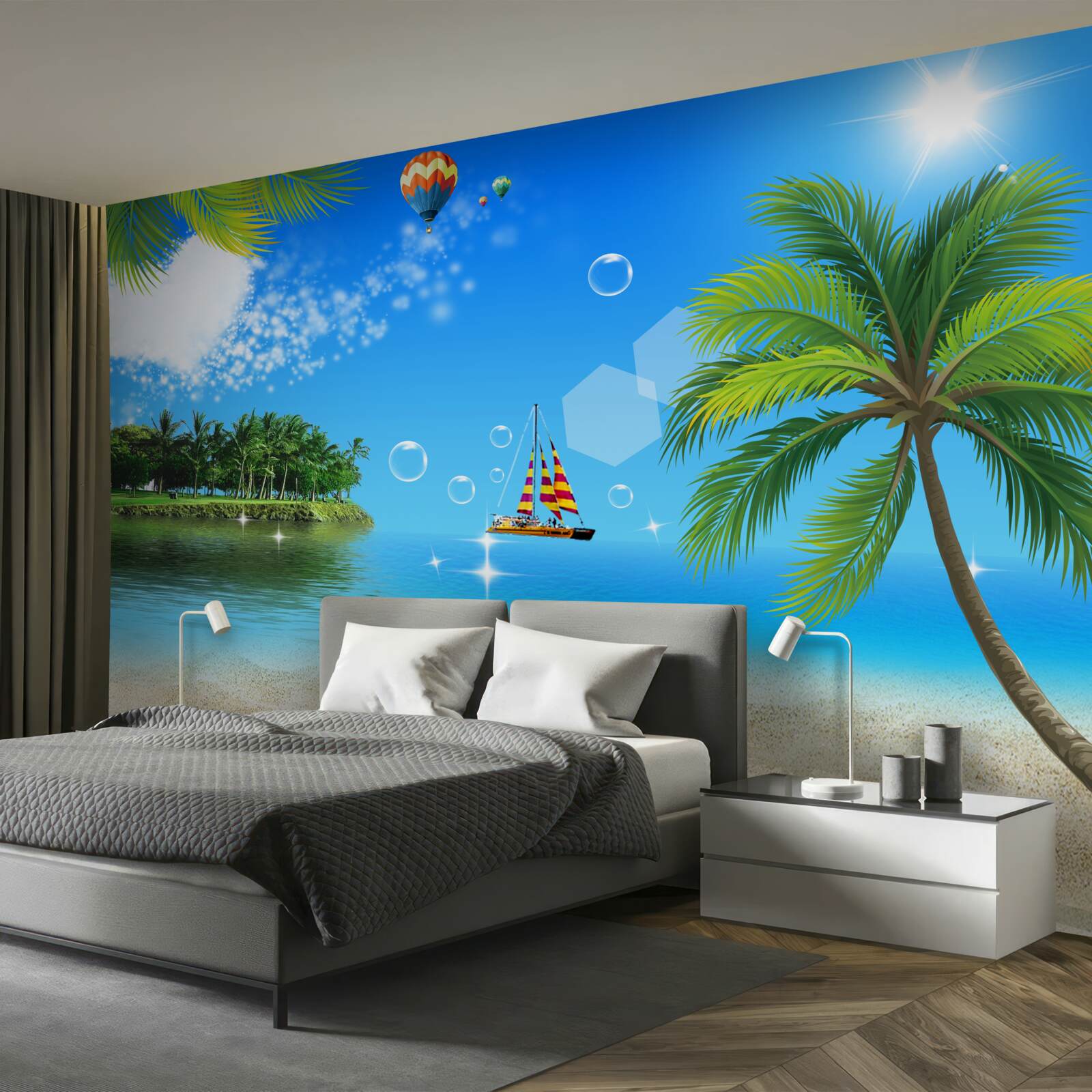 Fototapeta výhľad na more a pobrežie