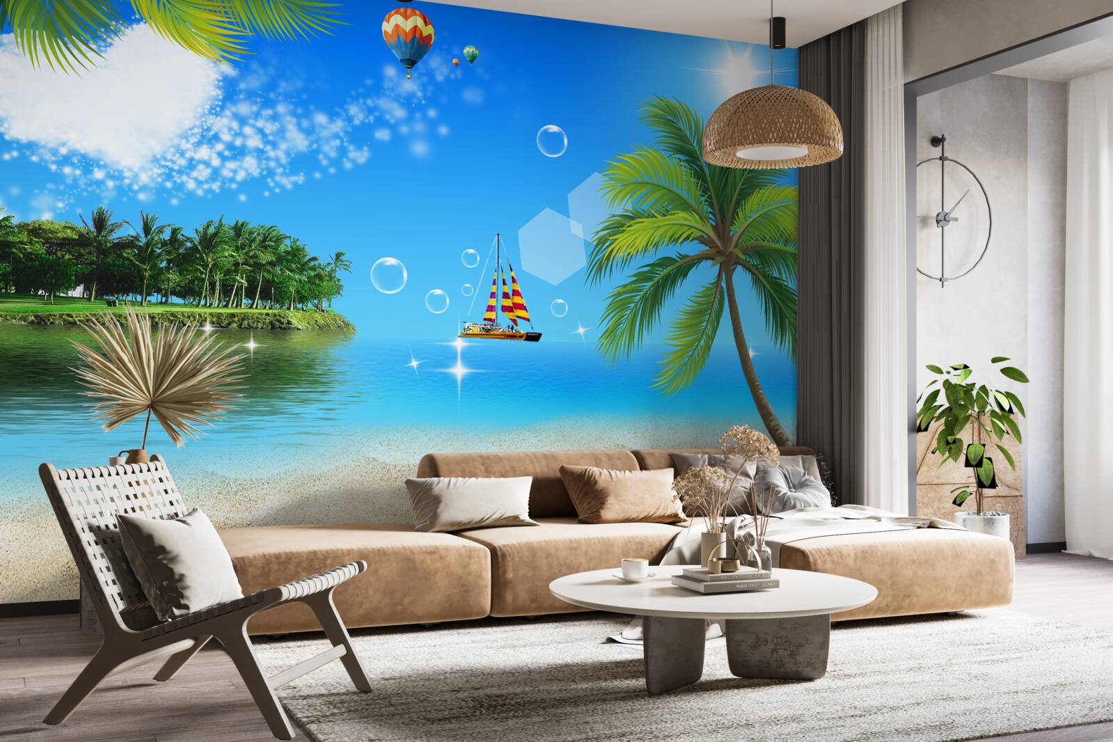 Fototapeta výhľad na more a pobrežie