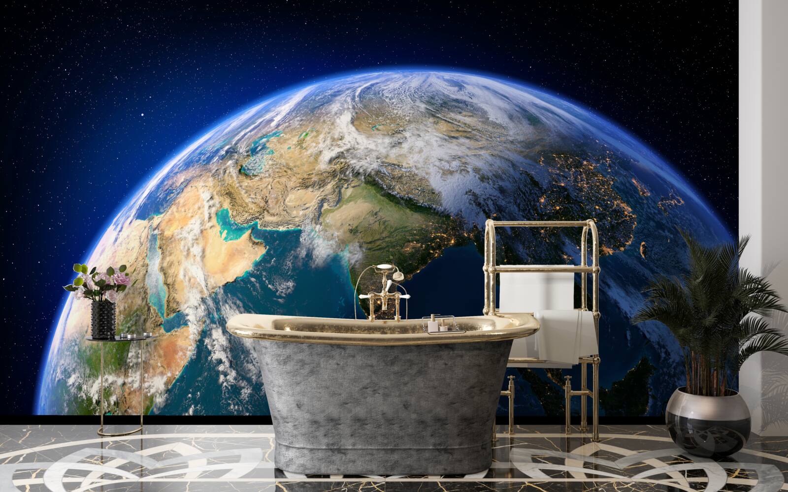 Fototapeta pohľad na Zem z vesmíru