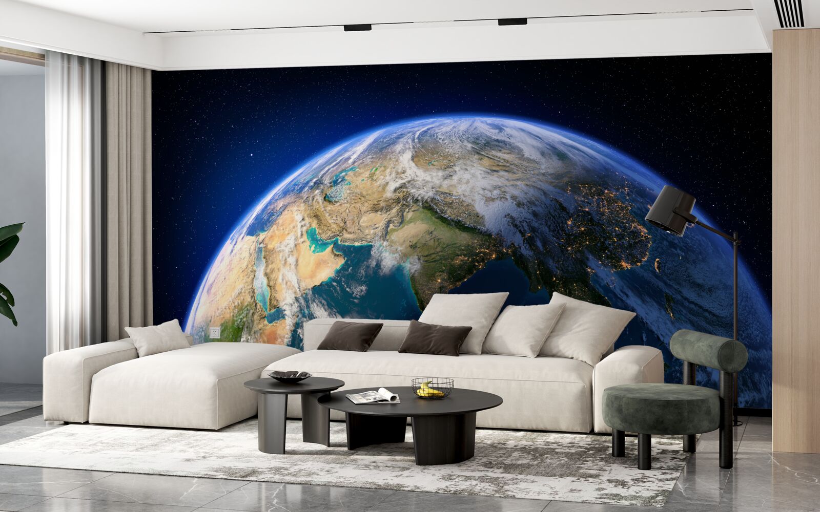 Fototapeta pohľad na Zem z vesmíru