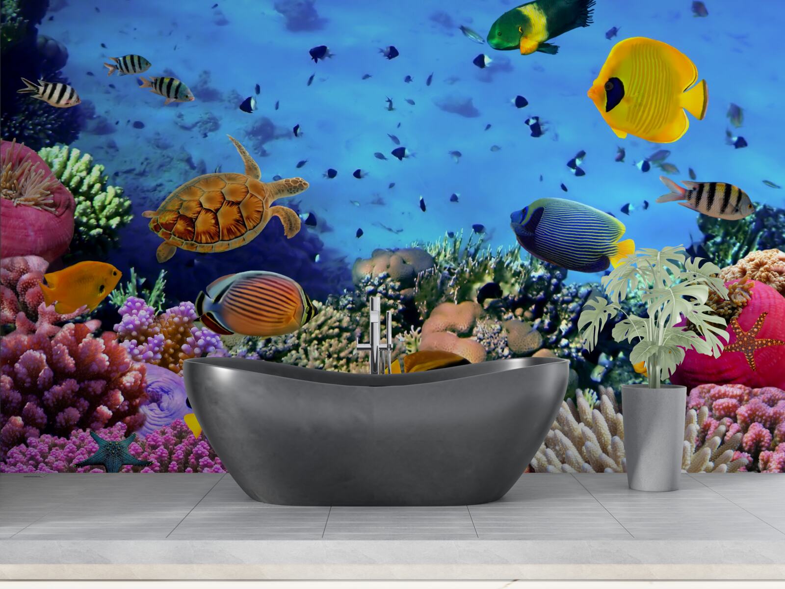 Fototapeta hlbiny mora sú plné podmorského života