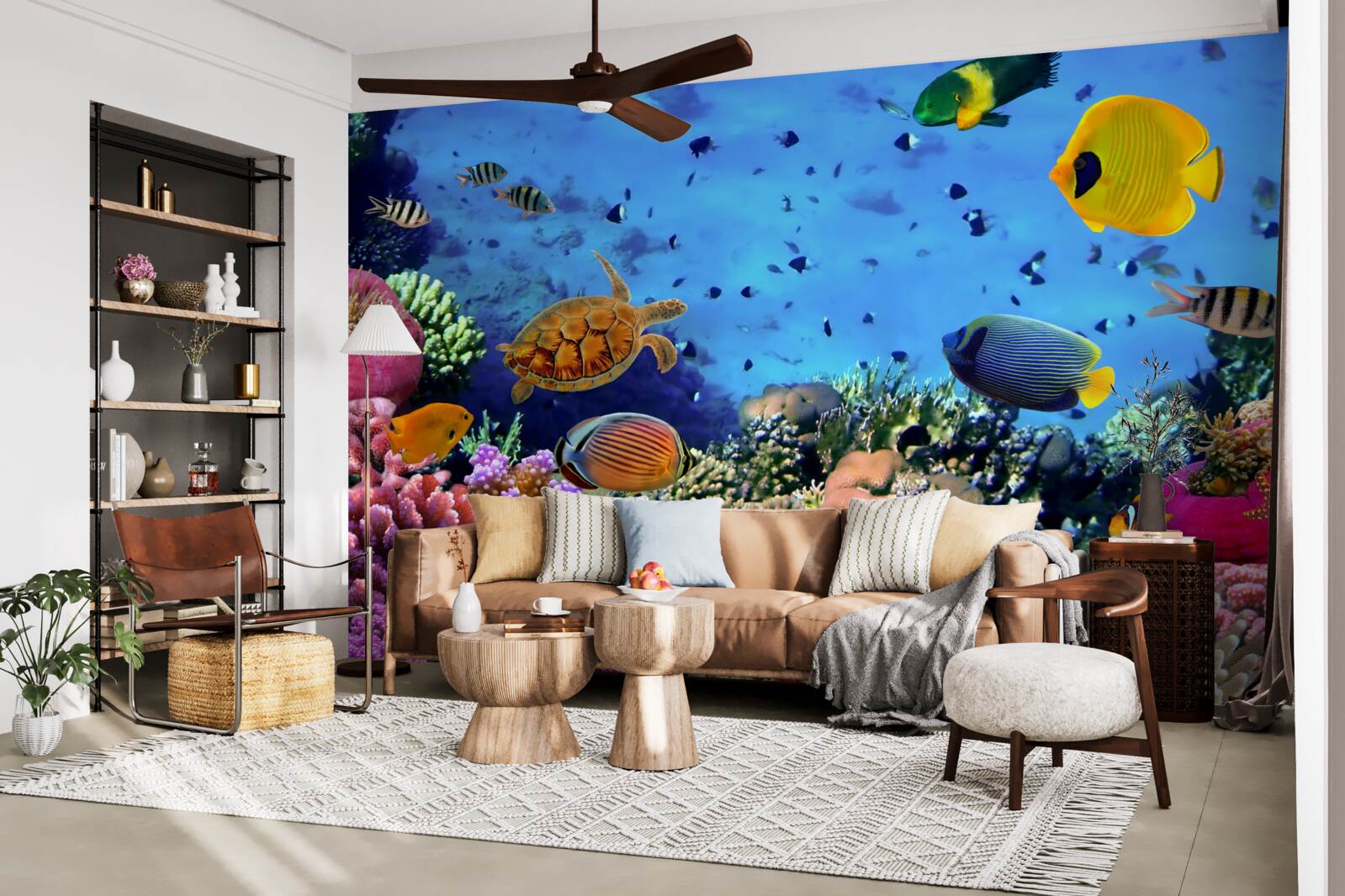 Fototapeta hlbiny mora sú plné podmorského života