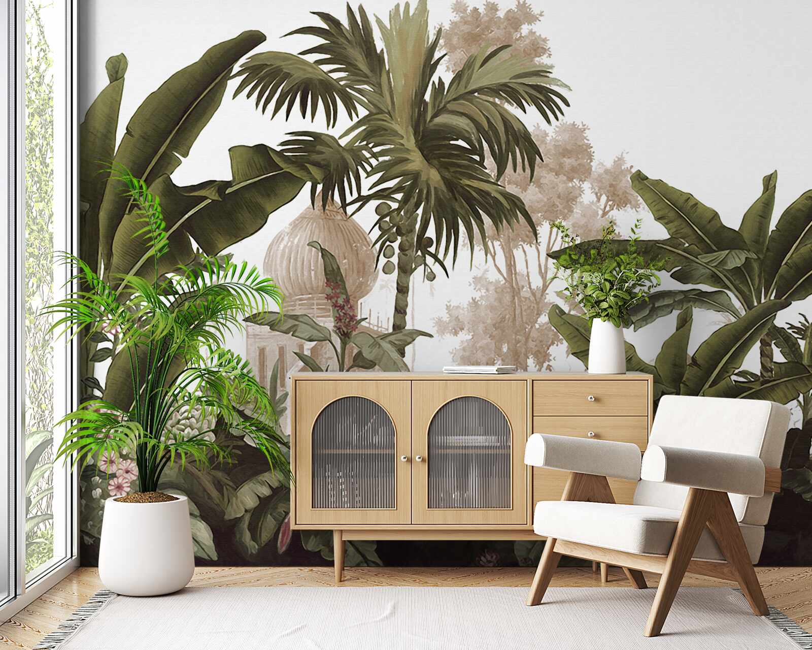 Fototapeta svätostánok medzi zelenými húštinami