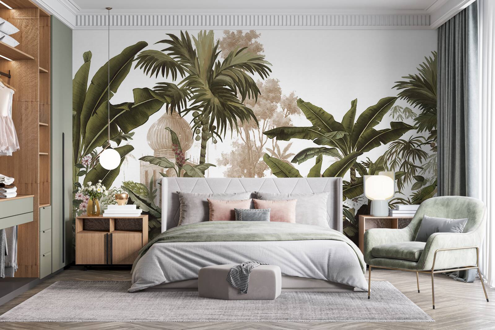 Fototapeta svätostánok medzi zelenými húštinami