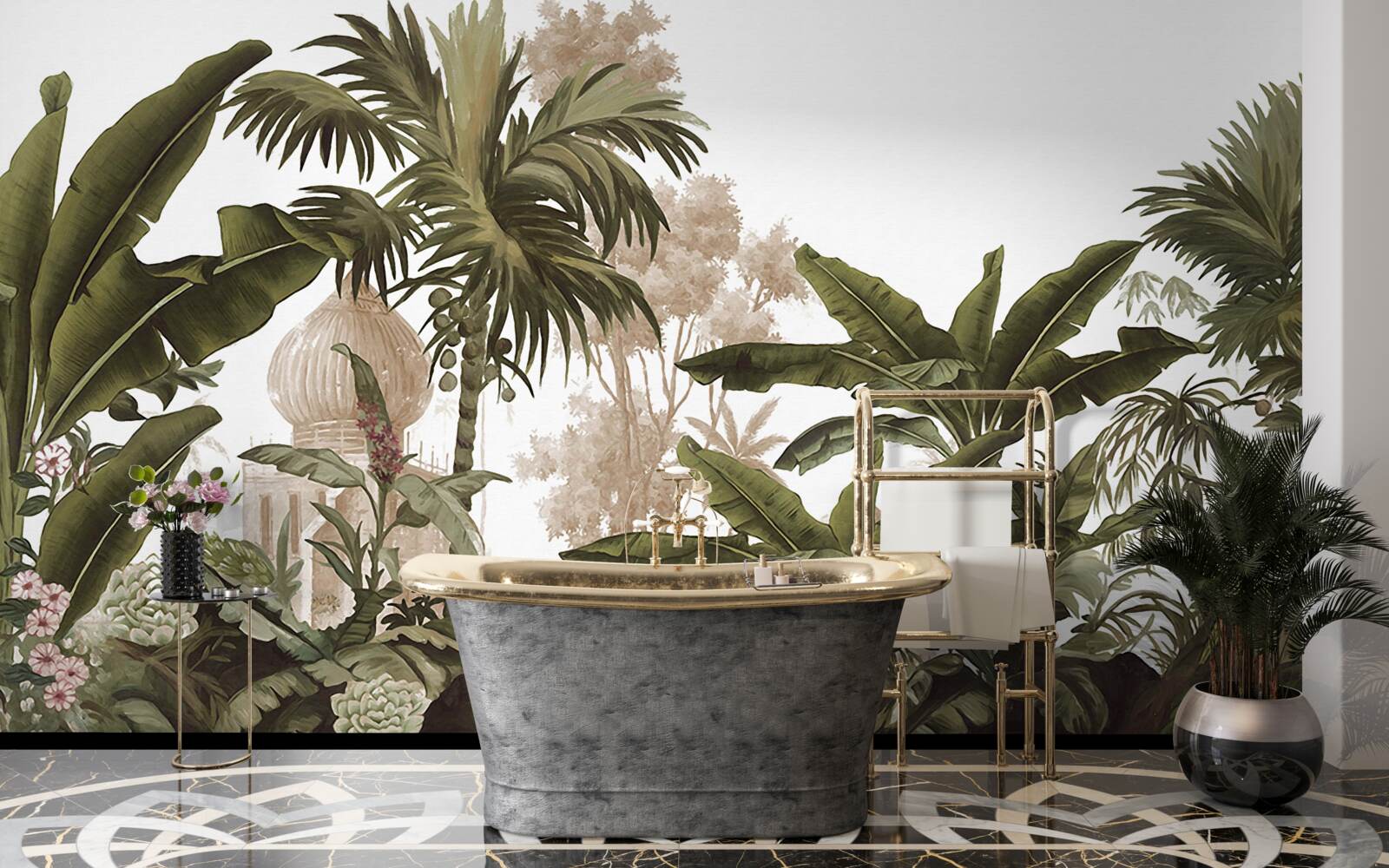 Fototapeta svätostánok medzi zelenými húštinami