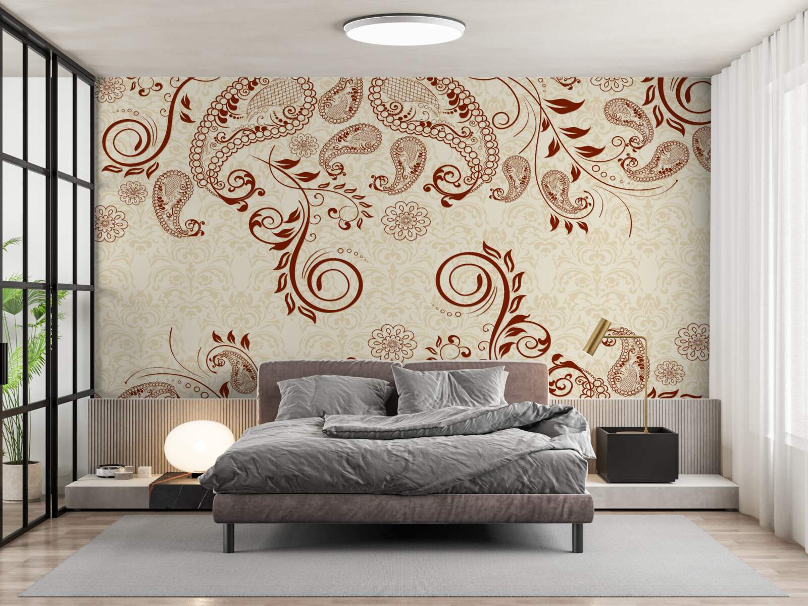 Fototapeta hnedé mehendi z Indie