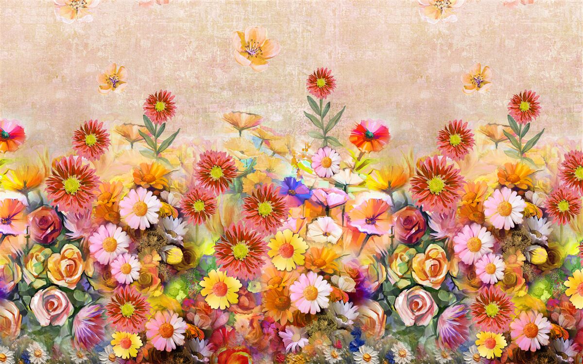 Fototapeta pestré kvety rôznych druhov