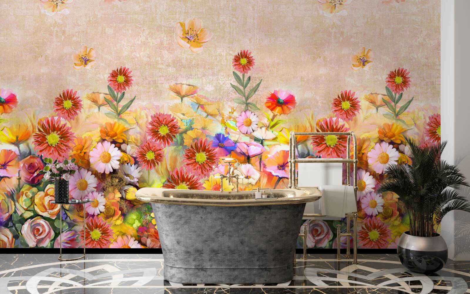 Fototapeta pestré kvety rôznych druhov