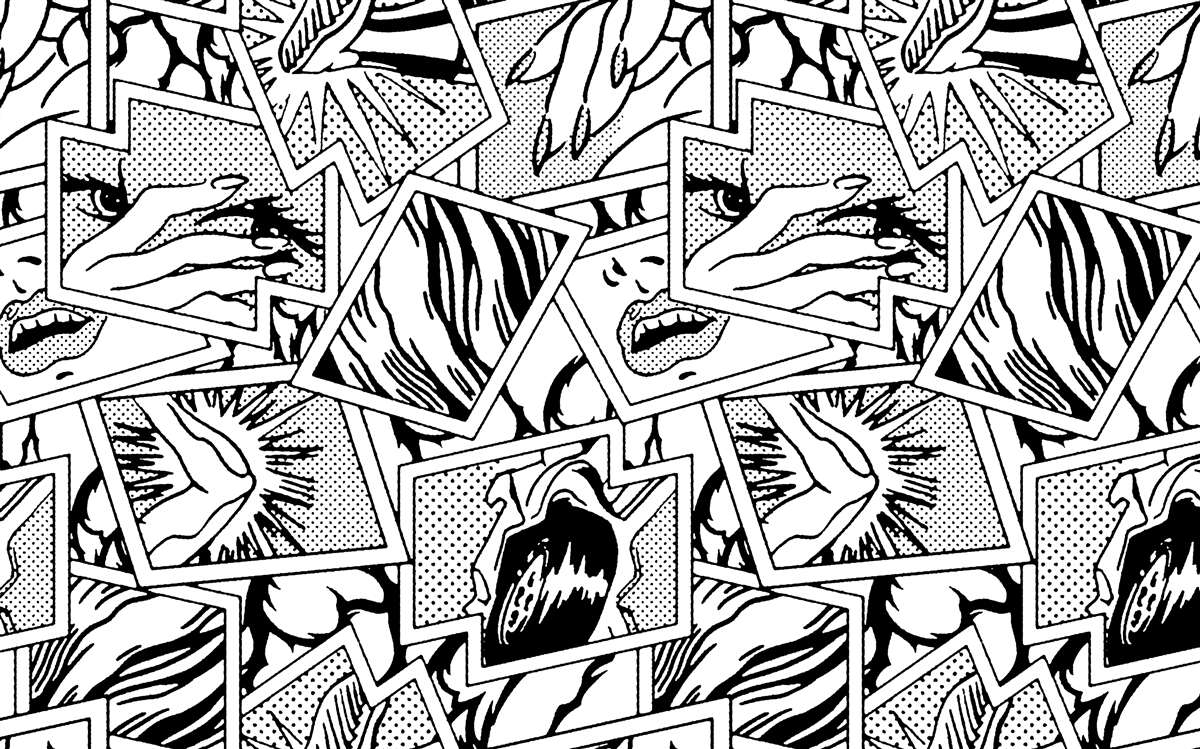 Fototapeta stránka komiksu