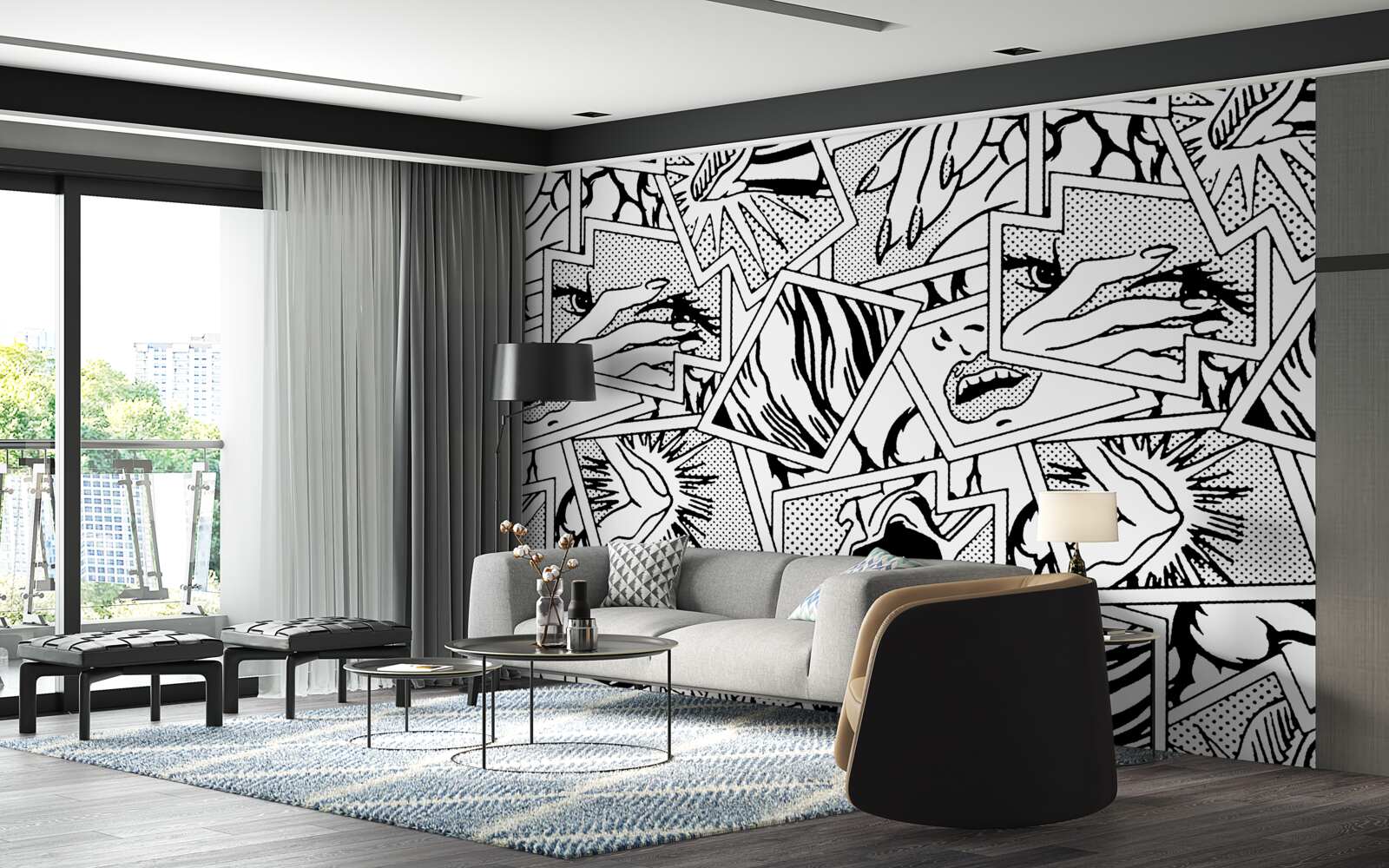 Fototapeta stránka komiksu