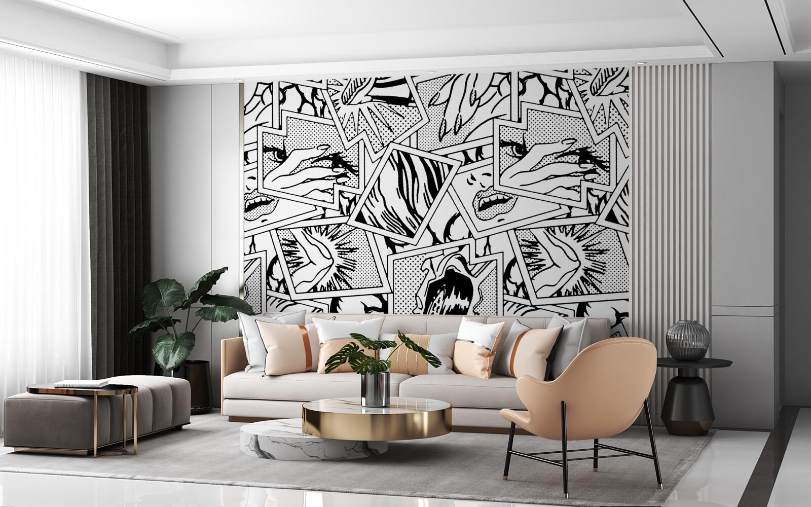 Fototapeta stránka komiksu