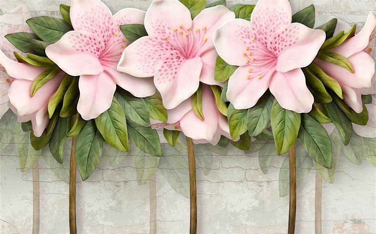 Fototapeta jemne ružové ľalie